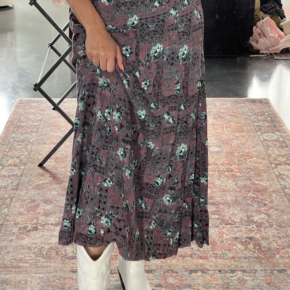 Vintage fairy maxi skirt with pockets